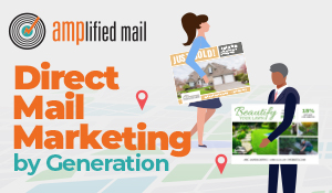 Direct mail marketing by generation illustration